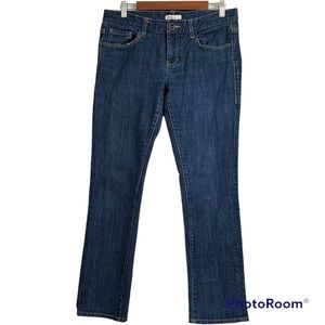 Cabi Womens Straight Leg Blue Denim Jeans Cotton Blend Size 8